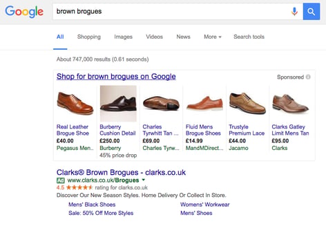 PLA google adwords screen grab PLA google adwords screen grab