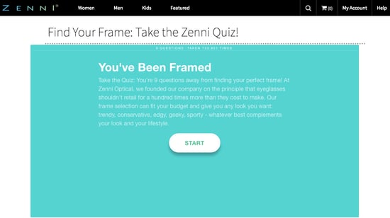 Zenni screen grab great e-commerce Zenni screen grab great e-commerce
